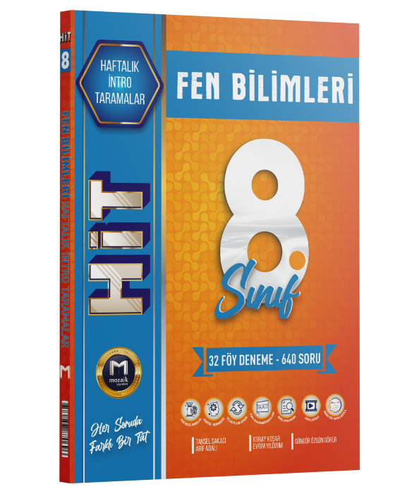 Mozaik Yayınları 8. Sınıf Fen Bilimleri Hıt 32 Deneme