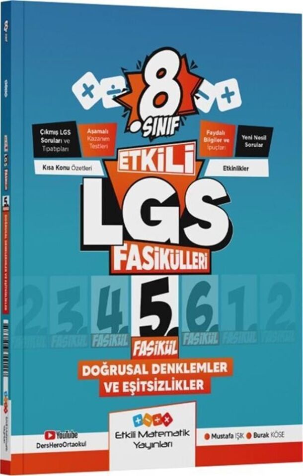 Etkili Matematik Yayınları 8. Sınıf Etkili LGS Fasikül Doğrusal Denklemler ve Eşitsizlikler 5