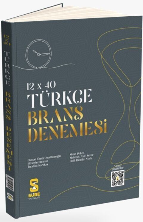 Süre Yayınları TYT Türkçe 12 x 40 Branş Denemesi